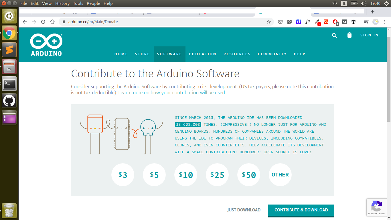 Immagine di installazione IDE Arduino