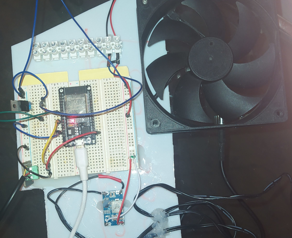 prototipo della ventola con controllo PID