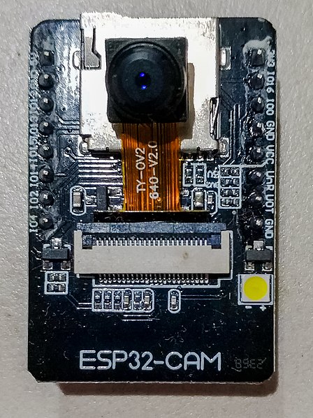 immagine di presentazione della ESP32-CAM come fornita dal produttore