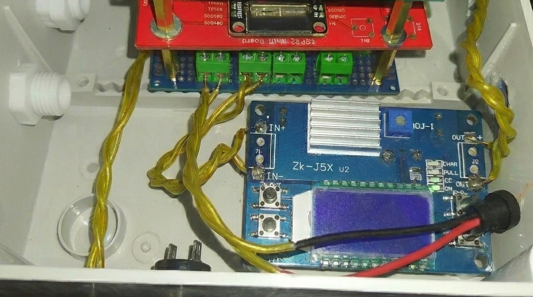 Alimentatore esterno “Arceli” della Sentinel 3.4 con la nostra scheda ESP32 Robotdazero