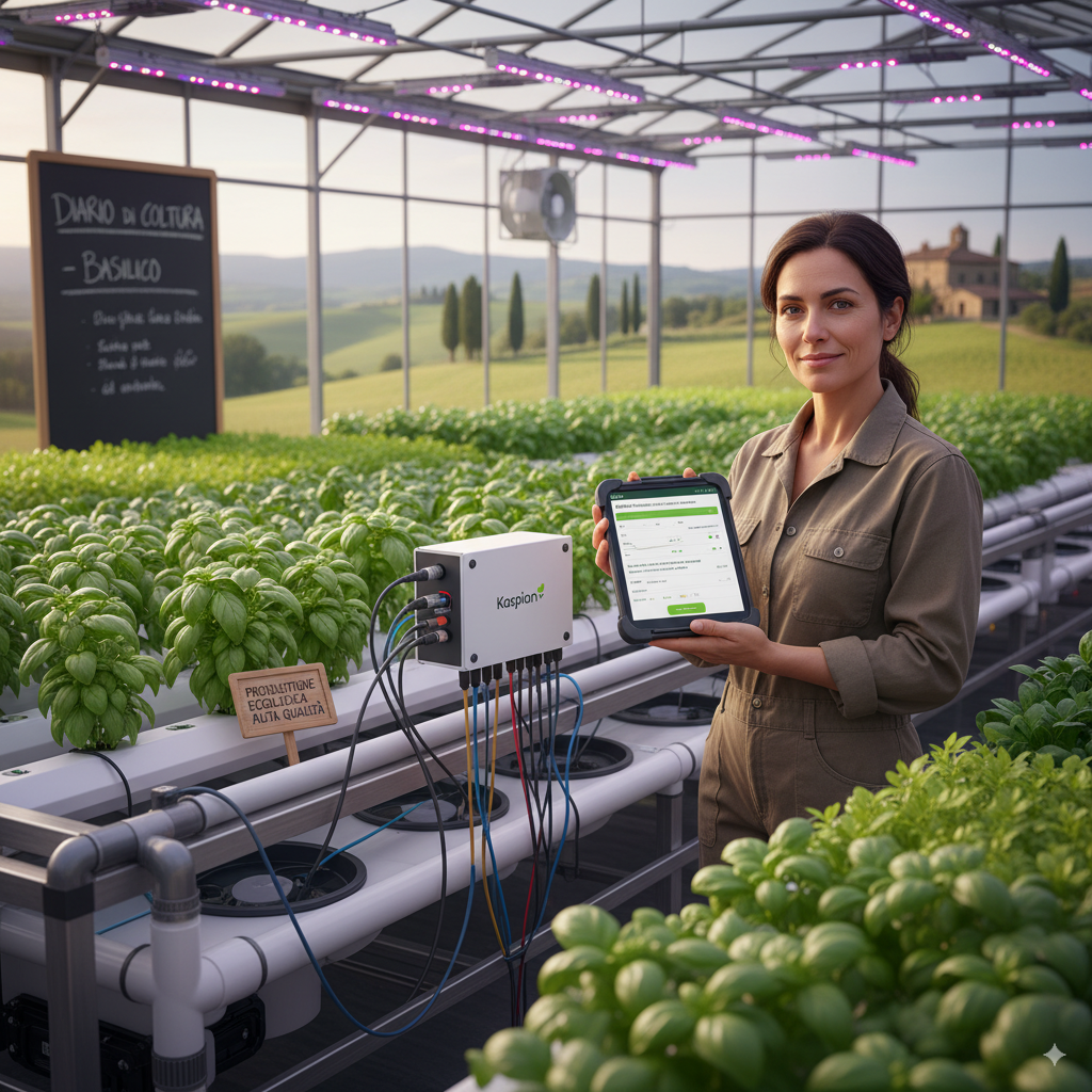 Coltivazione idroponica automatizzata con Kaspian